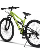 VELORS Bicicleta MTB-Full Suspension Trail 2.9 V29271D VerdeNegru 29 inch echipare Shimano 21 viteze manete secventiale frane disc mecanice
