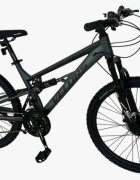 VELORS Bicicleta MTB-Full Suspension Trail V24271D GriNegru 24 inch echipare Shimano 21 viteze manete secventiale frane disc mecanice