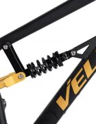VELORS Bicicleta MTB-Full Suspension Trail V24271D NegruGalben 24 inch echipare Shimano 21 viteze manete secventiale frane disc mecanice