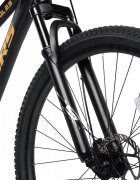 VELORS Bicicleta MTB-Full Suspension Trail V24271D NegruGalben 24 inch echipare Shimano 21 viteze manete secventiale frane disc mecanice