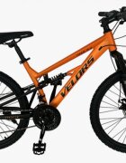 VELORS Bicicleta MTB-Full Suspension Trail V24271D PortocaliuNegru 24 inch echipare Shimano 21 viteze manete secventiale frane disc mecanice