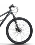 VELORS Bicicleta MTB-Full Suspension Trail V26271D GriNegru 26 inch echipare Shimano 21 viteze manete secventiale frane disc mecanice