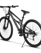 VELORS Bicicleta MTB-Full Suspension Trail V26271D GriNegru 26 inch echipare Shimano 21 viteze manete secventiale frane disc mecanice