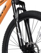 VELORS Bicicleta MTB-Full Suspension Trail V26271D PortocaliuNegru 26 inch echipare Shimano 21 viteze manete secventiale frane disc mecanice