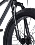 VELORS Bicicleta MTB-HT Fat Bike Hercules V2619D GriNegru roti 26 inch 21 viteze frane disc