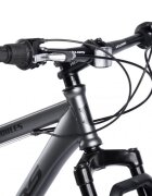 VELORS Bicicleta MTB-HT Fat Bike Hercules V2619D GriNegru roti 26 inch 21 viteze frane disc