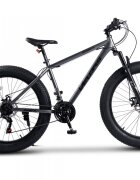 VELORS Bicicleta MTB-HT Fat Bike Hercules V2619D GriNegru roti 26 inch 21 viteze frane disc
