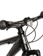 VELORS Bicicleta MTB-HT Fat Bike Hercules V2619D NegruGri roti 26 inch 21 Viteze Echipare Shimano Frane Disc Cauciucuri Late 26x4.0