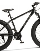 VELORS Bicicleta MTB-HT Fat Bike Hercules V2619D NegruGri roti 26 inch 21 Viteze Echipare Shimano Frane Disc Cauciucuri Late 26x4.0