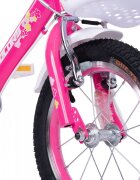 VELORS Bicicleta pentru copii 2-4 ani V1202A Fucsia Roti 12 Inch Frane fataspate V-Brake Roti ajutatoare