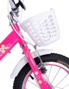 VELORS Bicicleta pentru copii 2-4 ani V1202A Fucsia Roti 12 Inch Frane fataspate V-Brake Roti ajutatoare