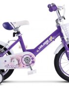 VELORS Bicicleta pentru copii 2-4 ani V1202A Mov Roti 12 Inch Frane fataspate V-Brake Roti ajutatoare