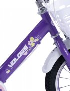 VELORS Bicicleta pentru copii 2-4 ani V1202A Mov Roti 12 Inch Frane fataspate V-Brake Roti ajutatoare