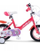 VELORS Bicicleta pentru copii 2-4 ani V1202A Roz Roti 12 Inch Frane fataspate V-Brake Roti ajutatoare