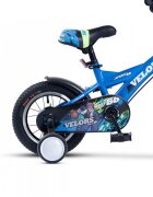 VELORS Bicicleta pentru copii V1201A albastru roti 12 inch varsta 2-4 ani inaltime utilizator 85-100 cm greutate suportata 80 kg