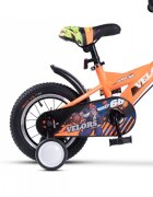 VELORS Bicicleta pentru copii V1201A portocaliu roti 12 inch varsta 2-4 ani inaltime utilizator 85-100 cm greutate suportata 80 kg