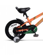 VELORS Bicicleta pentru copii V1407B PortocaliuVerde 14 inch cu roti ajutatoare