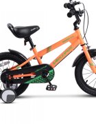VELORS Bicicleta pentru copii V1407B PortocaliuVerde 14 inch cu roti ajutatoare