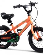 VELORS Bicicleta pentru copii V1407B PortocaliuVerde 14 inch cu roti ajutatoare