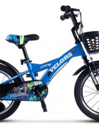 VELORS Bicicleta pentru copii V1601A Albastru roti 16 inch varsta 4-6 ani 16 viteze inaltime utilizator 100-115 cm greutate suportata 60 kg
