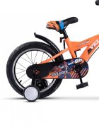VELORS Bicicleta pentru copii V1601A Portocaliu roti 16 inch 4-6 ani 16 viteze inaltime utilizator 100-115 cm greutate suportata 60 kg