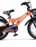 VELORS Bicicleta pentru copii V1601A Portocaliu roti 16 inch 4-6 ani 16 viteze inaltime utilizator 100-115 cm greutate suportata 60 kg