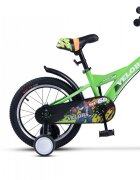 VELORS Bicicleta pentru copii V1601A Verde roti 16 inch varsta 4-6 ani 16 viteze inaltime utilizator 100-115 cm greutate suportata 60 kg