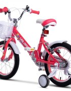VELORS Bicicleta pentru copii V1602A Roz varsta 4-6 ani roti 16 inch greutate suportata 60 kg inaltime utilizator 100-115 cm