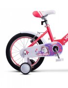 VELORS Bicicleta pentru copii V1602A Roz varsta 4-6 ani roti 16 inch greutate suportata 60 kg inaltime utilizator 100-115 cm