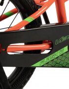 VELORS Bicicleta pentru copii V1603B PortocaliuVerde roti 16 inch inaltime utilizator 100-115 cm greutate suportata 60 kg
