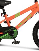 VELORS Bicicleta pentru copii V1603B PortocaliuVerde roti 16 inch inaltime utilizator 100-115 cm greutate suportata 60 kg