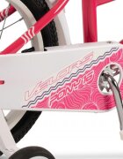 VELORS Bicicleta pentru copii V1604B Fucsia 16 inch cu roti ajutatoare cosulet cadru din otel varsta 4-6 ani