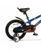 VELORS Bicicleta pentru copii V1607B AlbastruPortocaliu 16 inch cu roti ajutatoare
