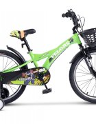 VELORS Bicicleta pentru copii V1801A Verde roti 18 inch varsta 5-7 ani inaltime utilizator 110-125 cm greutate suportata 80 kg
