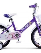 VELORS Bicicleta pentru copii V1802A Mov roti 18 inch varsta 5-7 ani inaltime utilizator 110-125 cm greutate suportata 80 kg