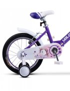 VELORS Bicicleta pentru copii V1802A Mov roti 18 inch varsta 5-7 ani inaltime utilizator 110-125 cm greutate suportata 80 kg