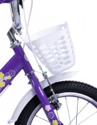VELORS Bicicleta pentru copii V1802A Mov roti 18 inch varsta 5-7 ani inaltime utilizator 110-125 cm greutate suportata 80 kg
