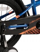 VELORS Bicicleta pentru copii V1807B AlbastruPortocaliu 18 inch cu roti ajutatoare