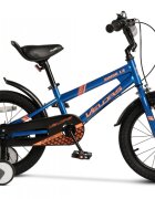 VELORS Bicicleta pentru copii V1807B AlbastruPortocaliu 18 inch cu roti ajutatoare
