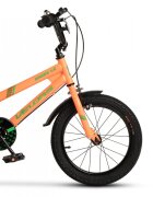 VELORS Bicicleta pentru copii V1807B PortocaliuVerde 18 inch cu roti ajutatoare