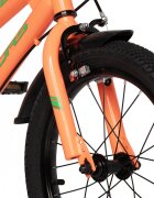 VELORS Bicicleta pentru copii V1807B PortocaliuVerde 18 inch cu roti ajutatoare