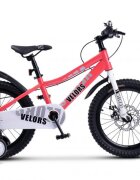 VELORS Bicicleta pentru copii V18345A Roz roti 18 inch 5-7 ani greutate suportata 80 kg inaltime utilizator 110-125 cm