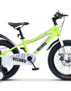 VELORS Bicicleta pentru copii V18345A Verde roti 18 inch 5-7 ani greutate suportata 80 kg inaltime utilizator 110-125 cm