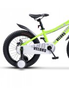 VELORS Bicicleta pentru copii V18345A Verde roti 18 inch 5-7 ani greutate suportata 80 kg inaltime utilizator 110-125 cm