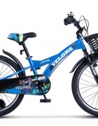 VELORS Bicicleta pentru copii V2001A Albastru roti 20 inch varsta 7-10 ani inaltime utilizator 120-135 cm greutate suportata 80 kg