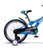 VELORS Bicicleta pentru copii V2001A Albastru roti 20 inch varsta 7-10 ani inaltime utilizator 120-135 cm greutate suportata 80 kg