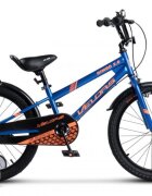VELORS Bicicleta pentru copii V2007B AlbastruPortocaliu 20 inch cu roti ajutatoare