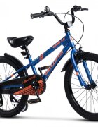 VELORS Bicicleta pentru copii V2007B AlbastruPortocaliu 20 inch cu roti ajutatoare