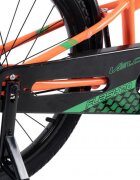 VELORS Bicicleta pentru copii V2007B PortocaliuVerde 20 inch cu roti ajutatoare