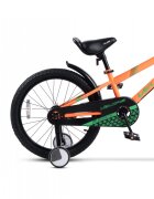 VELORS Bicicleta pentru copii V2007B PortocaliuVerde 20 inch cu roti ajutatoare